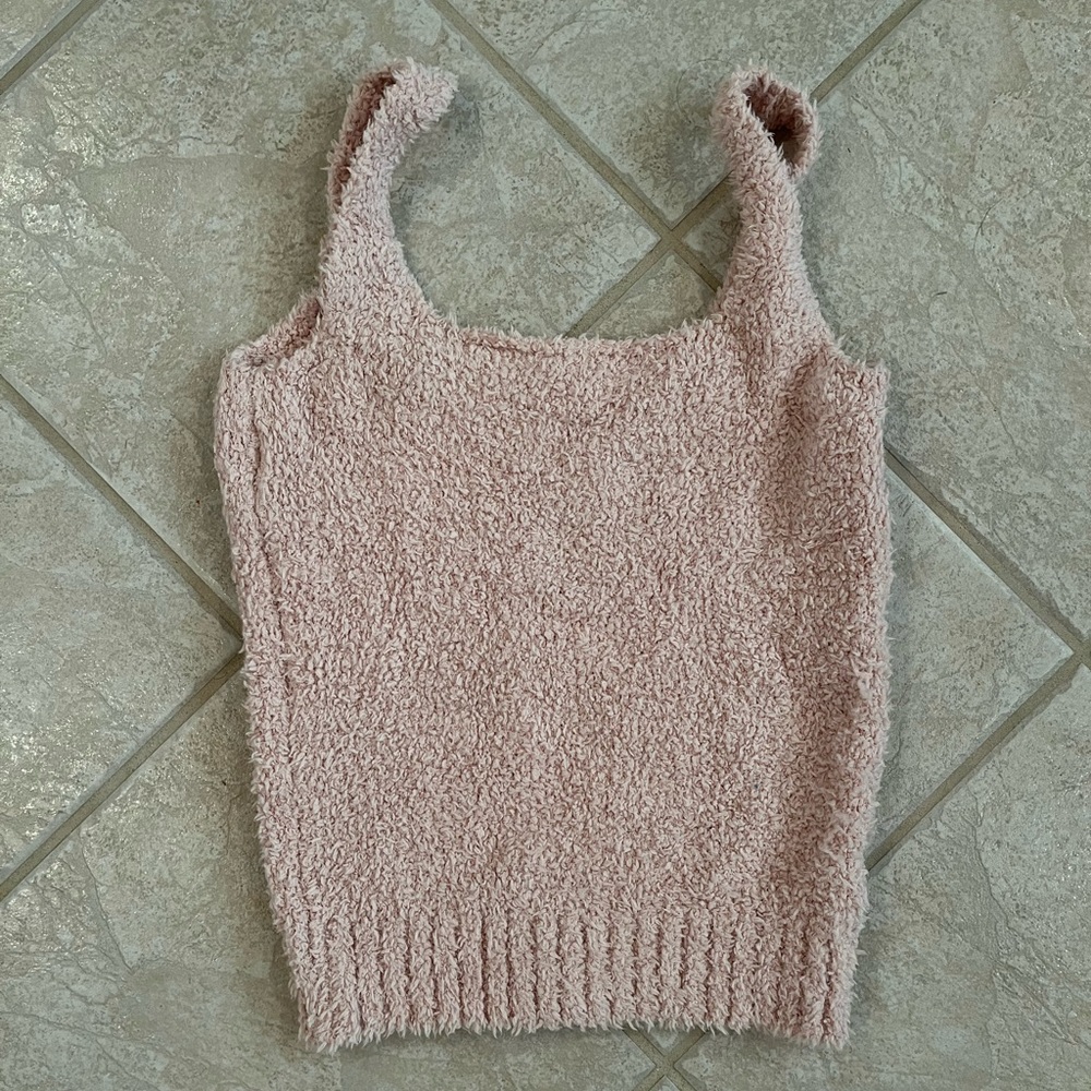 Skims Cozy Knit Tank in Dusk